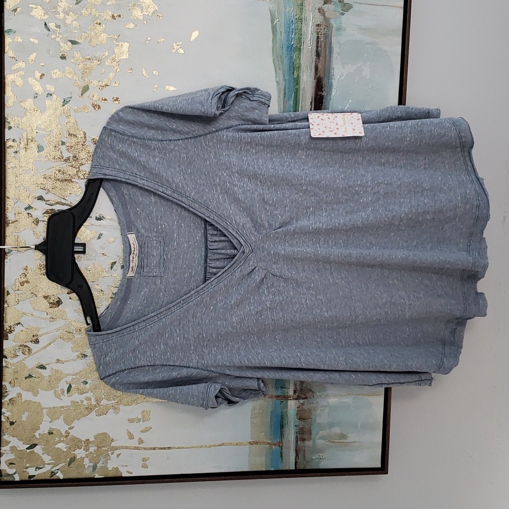 Free People- All You Need ruched  Top